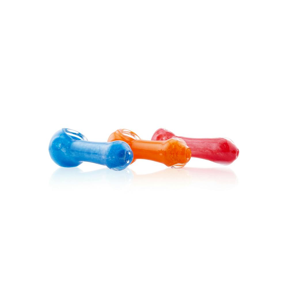 LUVBUDS - Glass - Bulk Hand Pipes - 2.5" - Assorted Colors