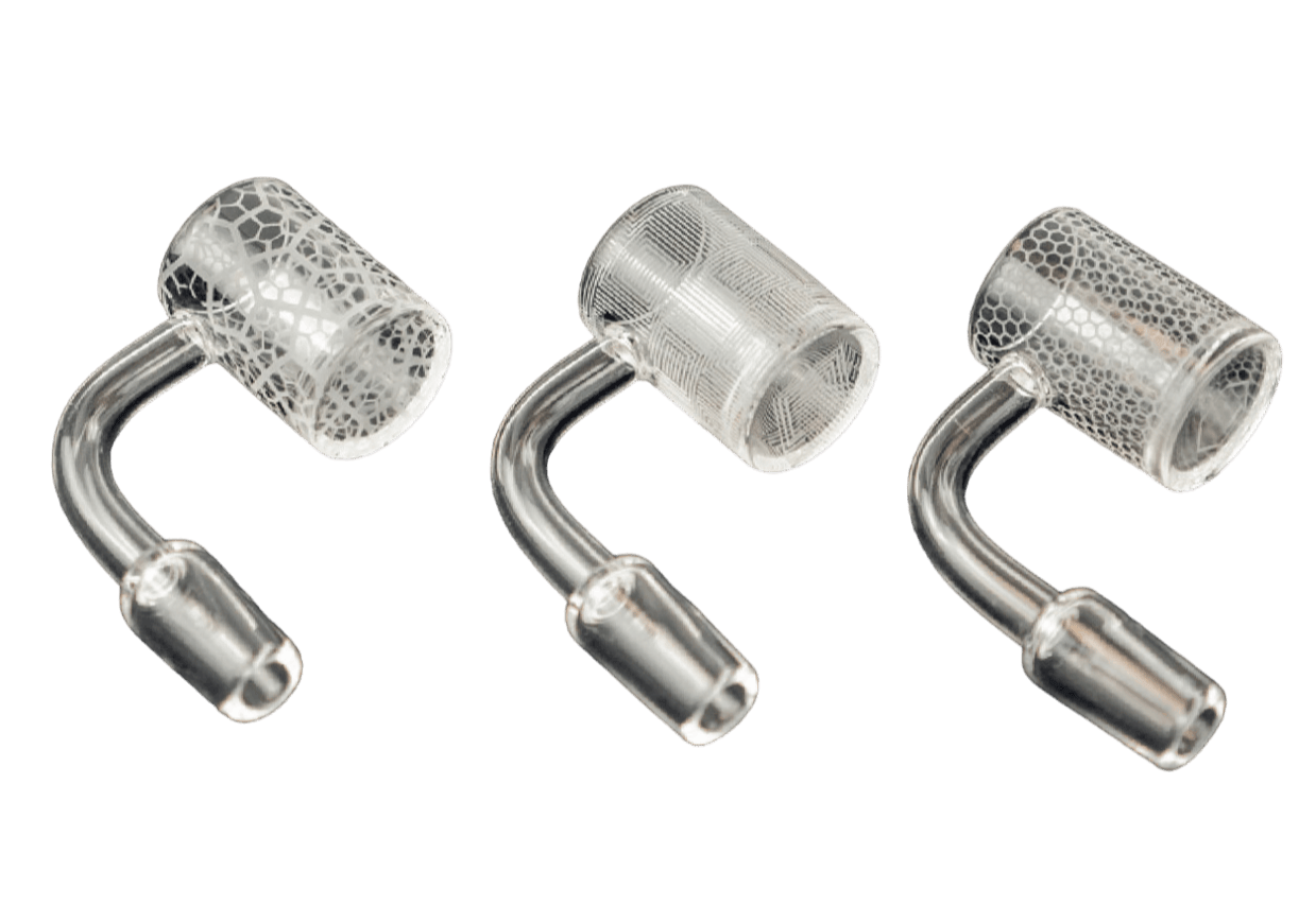 SirEEL | Etched Quartz Bucket Banger Clear | 14mm Male