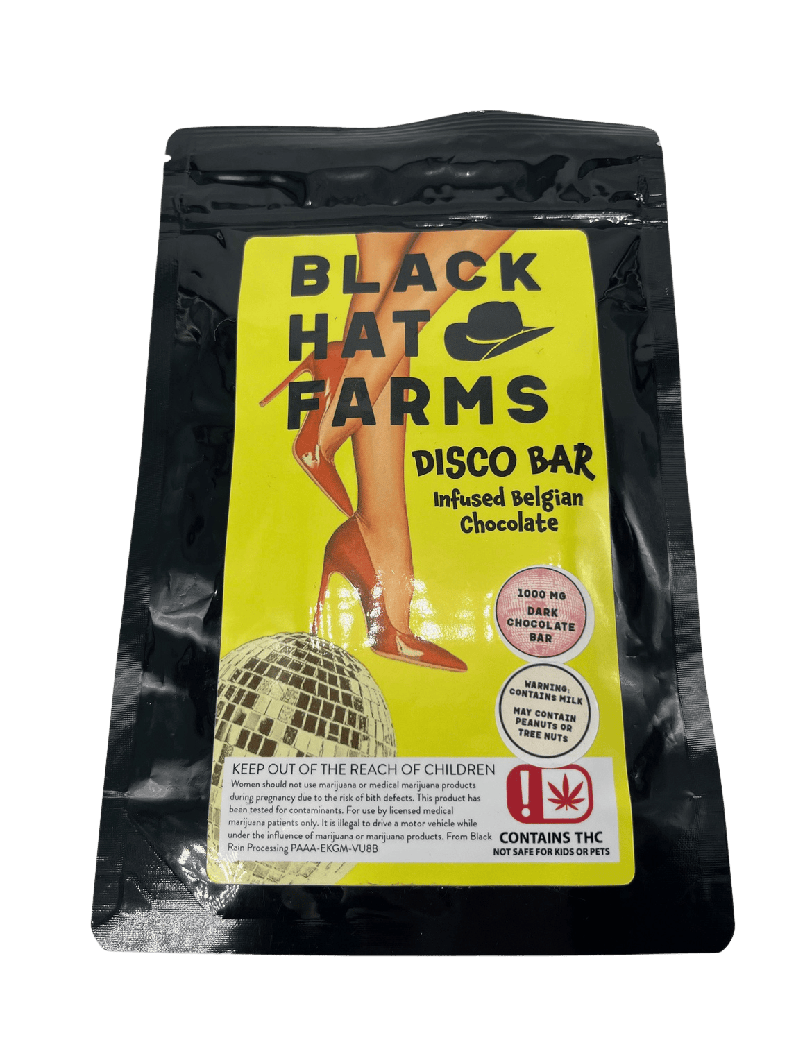 Black Hat Farms | Dark Chocolate Bar | 1000mg