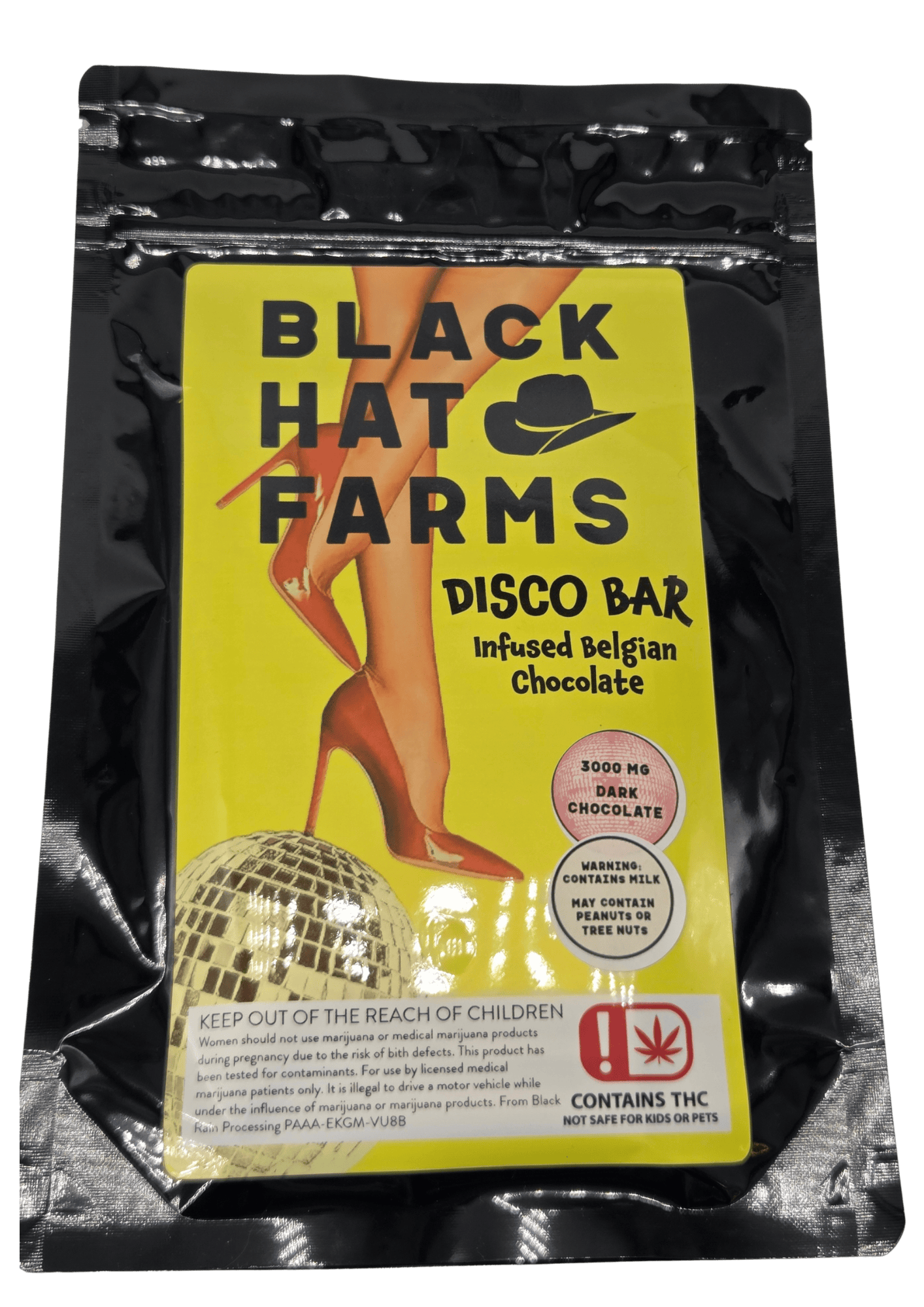 Black Hat Farms | Dark Chocolate Bar | 3000mg