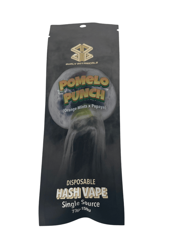 Burly Botanicals | Pomelo Punch | 0.5g Disposable Live Hash Rosin Disposable