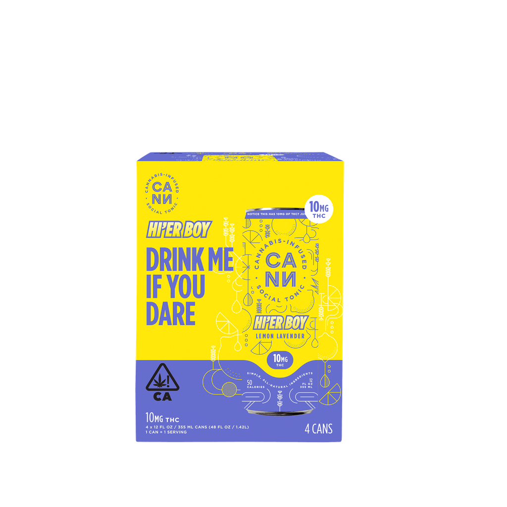 Cann - Lemon Lavender - Hi'er Boy - Tonic Drink - 4 Pack - 40mg