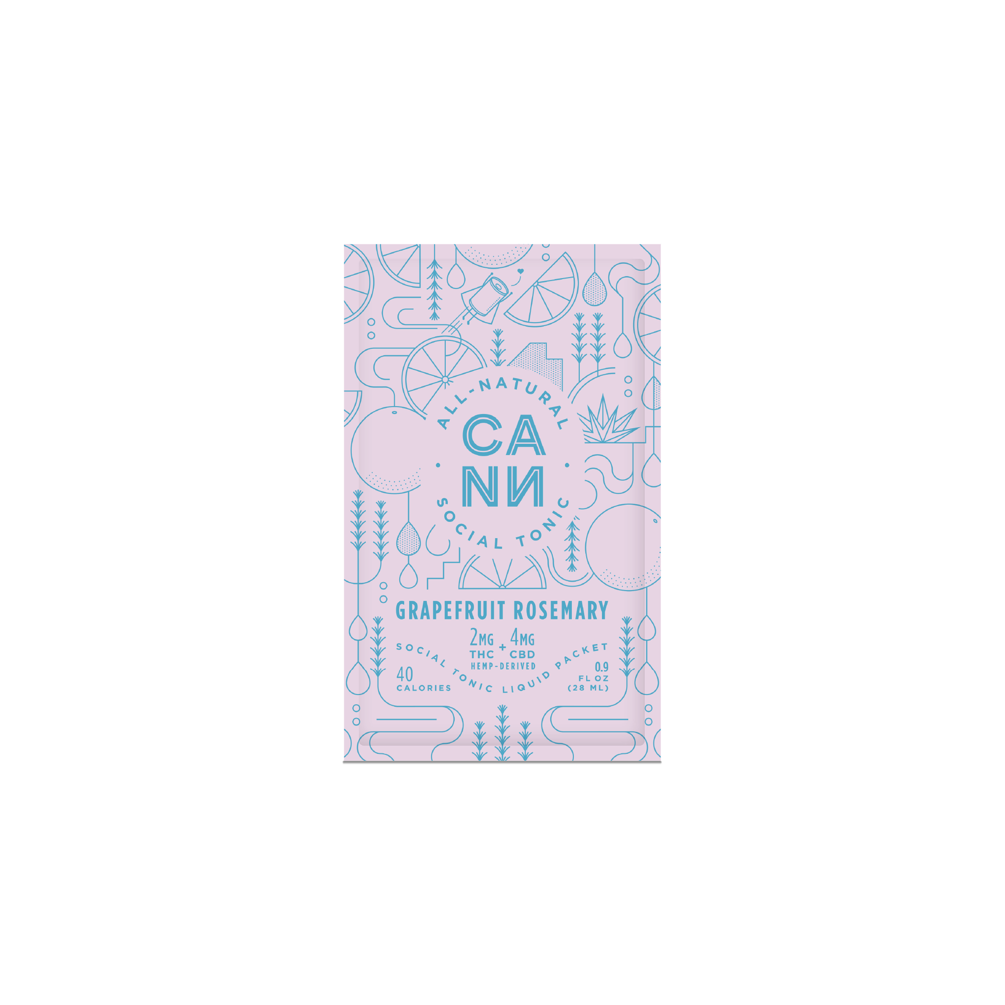 Cann - Grapefruit Rosemary - Roadies Drink Mix - 8 Pack - 60mg