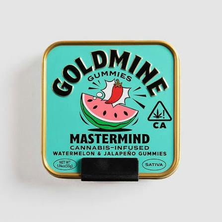 GOLDMINE - MASTERMIND WATERMELON & JALAPEÑO - SATIVA - GUMMY - 100 mg - 10 Pack