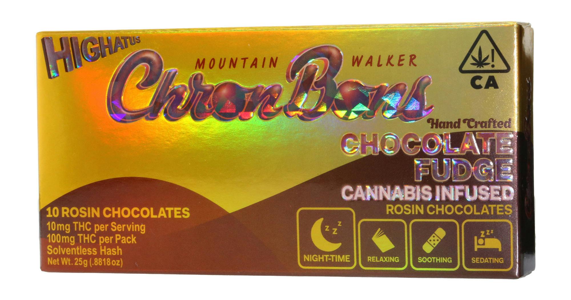 Highatus - Chocolate Fudge - Hybrid - Chronbons - 10 Pack - 100mg