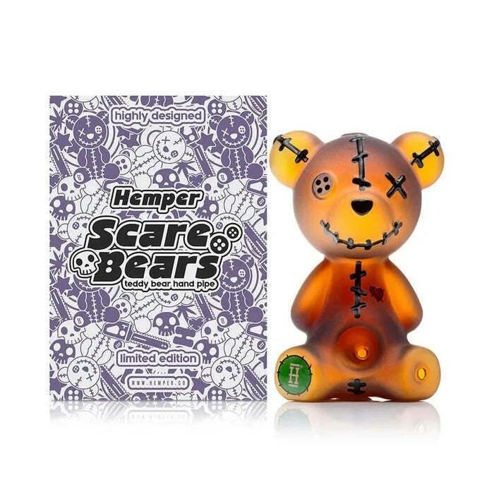 SCARE BEARS TEDDY BEAR HAND PIPE - One Size