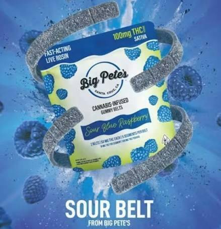 BIG PETES: Blue Raspberry - Sour Belts