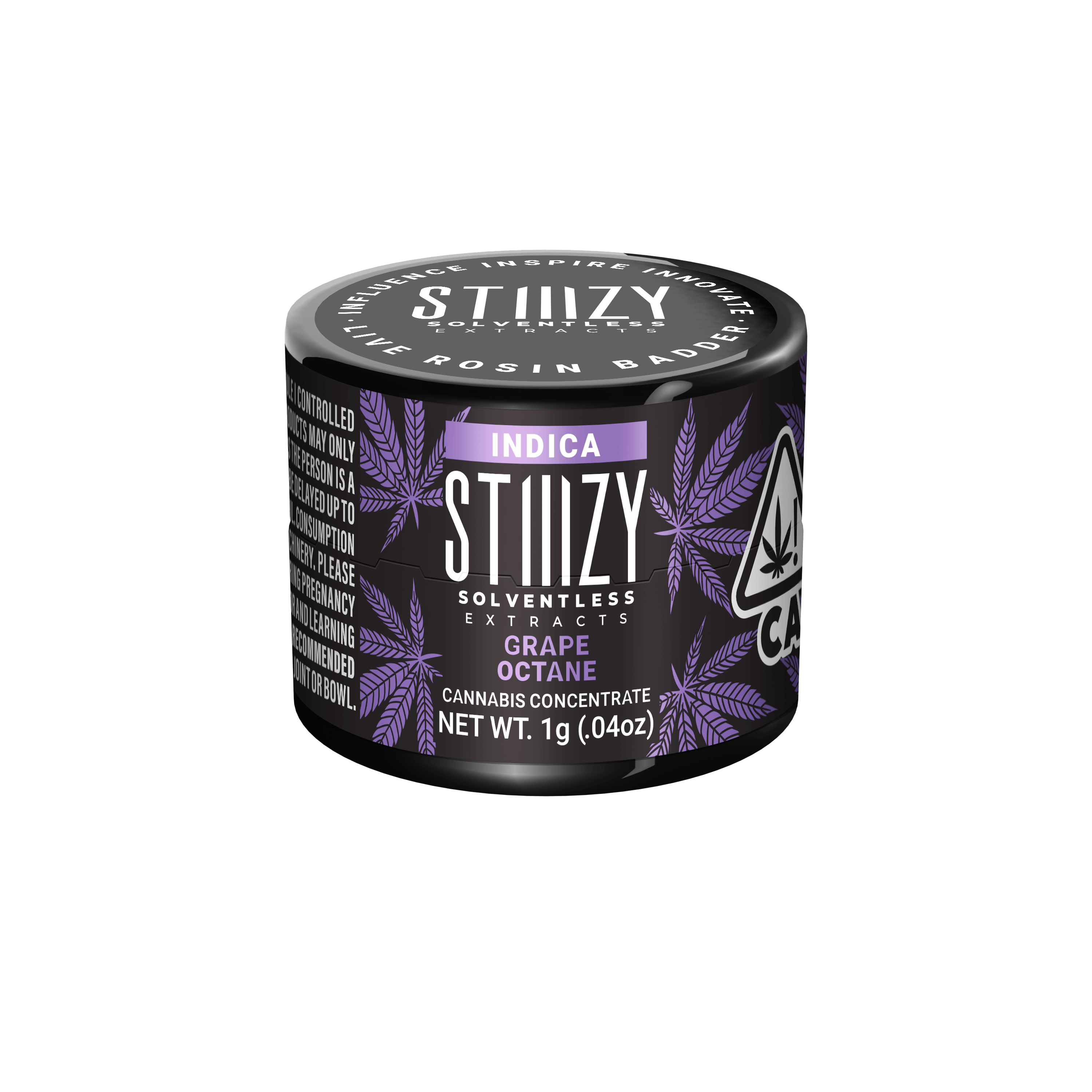 STIIIZY - GRAPE OCTANE - INDICA - LIVE ROSIN BADDER - 1 g