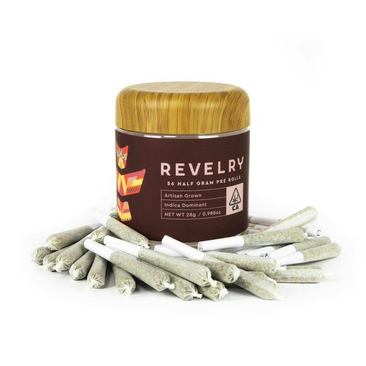 REVELRY - STAGE 5 - INDICA - PREROLL - 7 g - 14 Pack