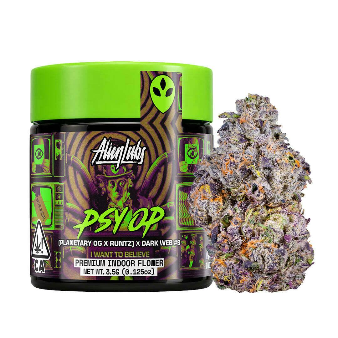 ALIEN LABS - PSYOP - INDICA- INDOOR FLOWER - 3.5 g