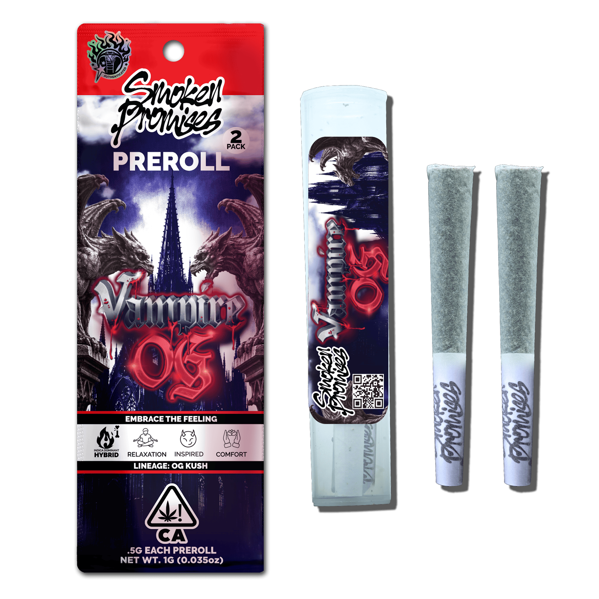 SMOKEN PROMISES - VAMPIRE OG - INDICA - PREROLL