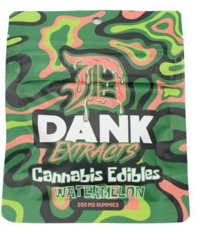 Dank Extracts - Watermelon - 200mg Gummies (4x50mg)