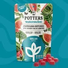 POTTERS WATERMELON SUGAR-FREE — Live Fruit Chew