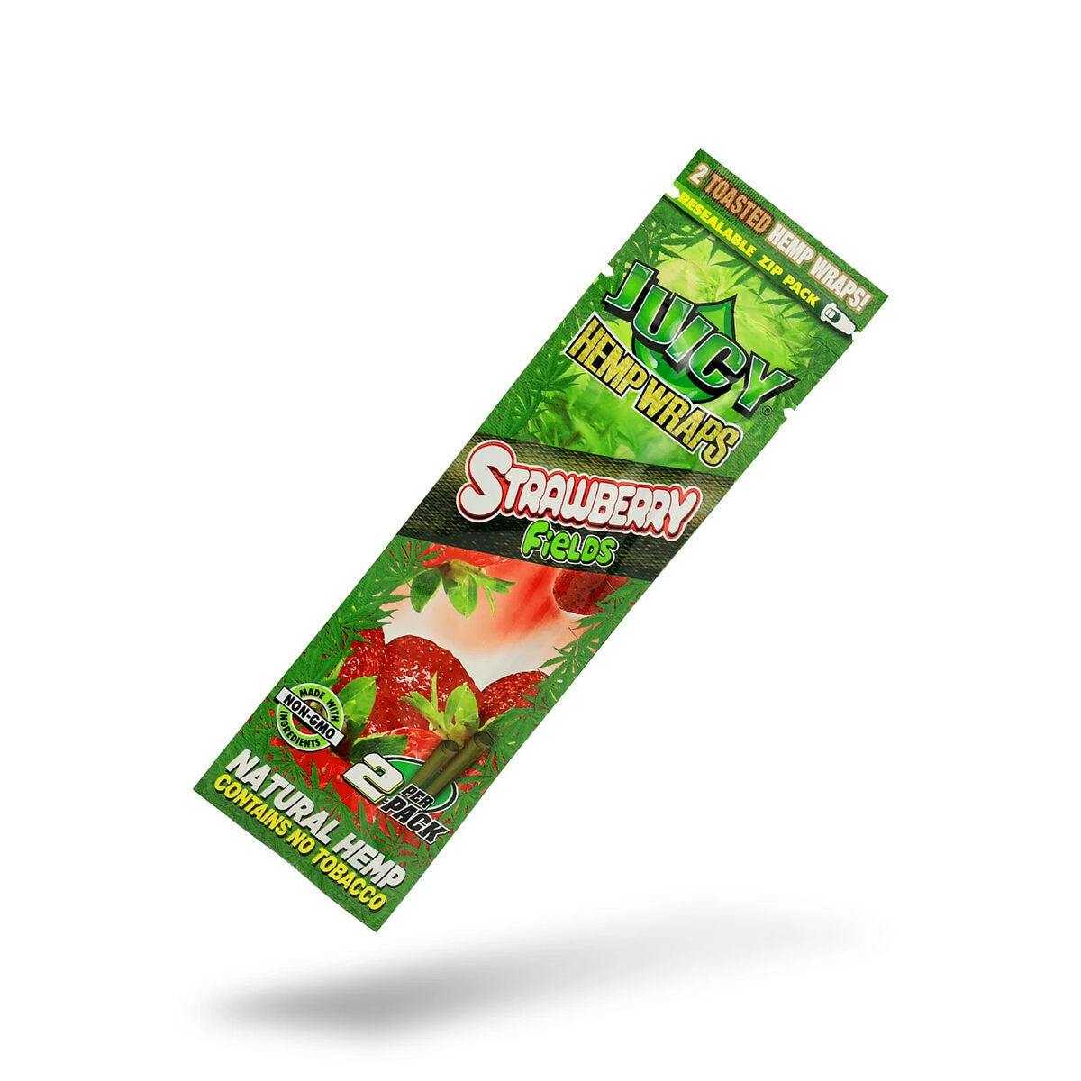 JUICY HEMP WRAPS STRAWBERRY FIELDS (2/PK)