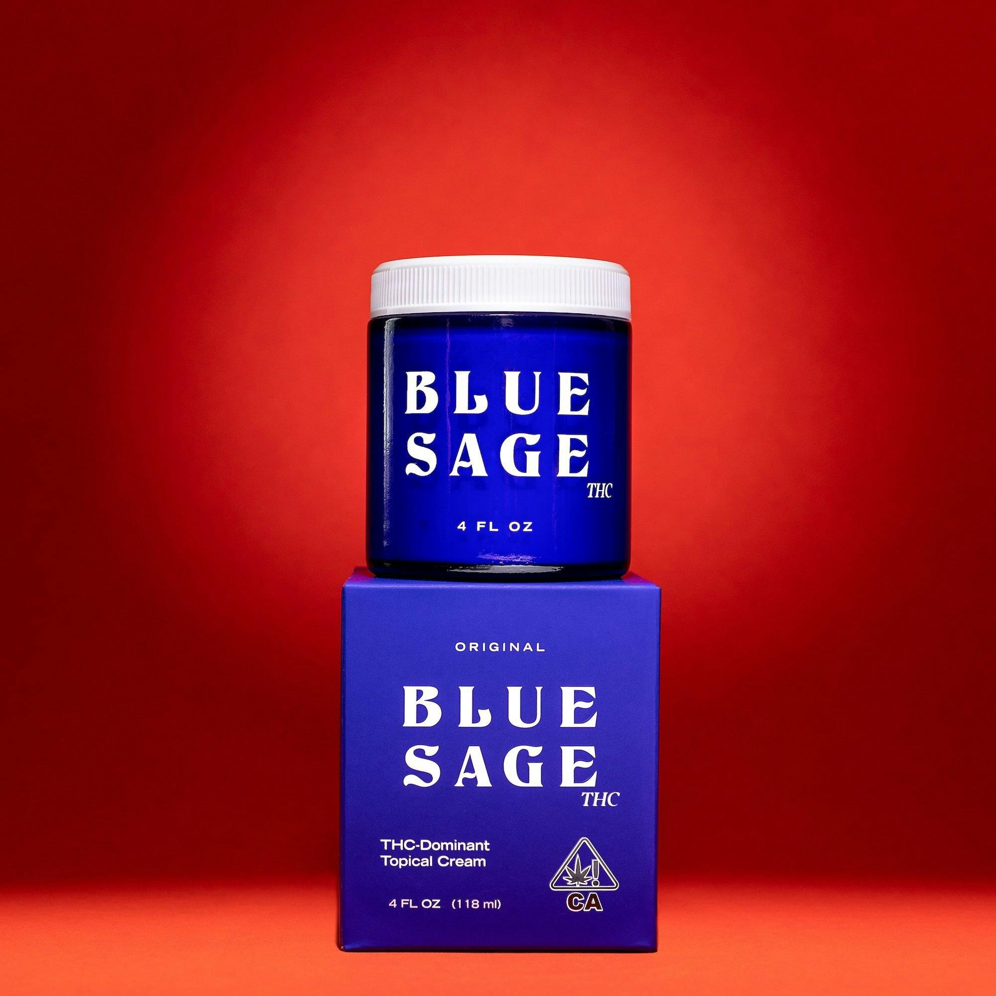 Blue Sage THC Original Topical Cream 4FlOz 870MG THC
