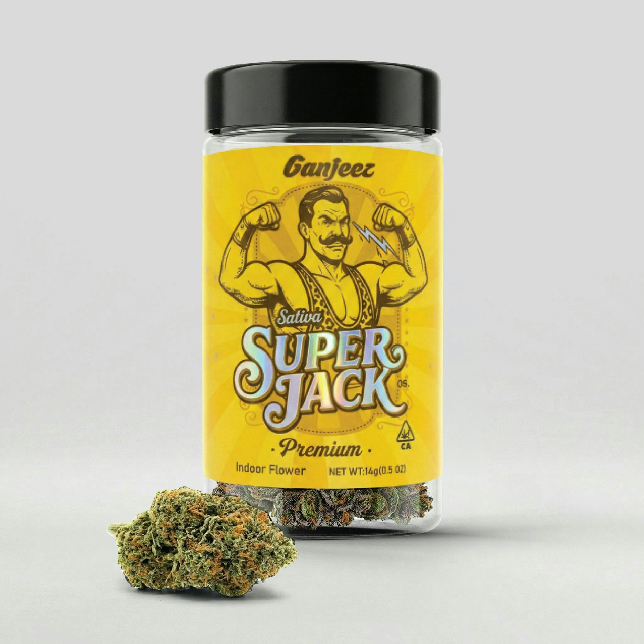 GANJEEZ SUPER JACK FLOWER STRAIN 7g