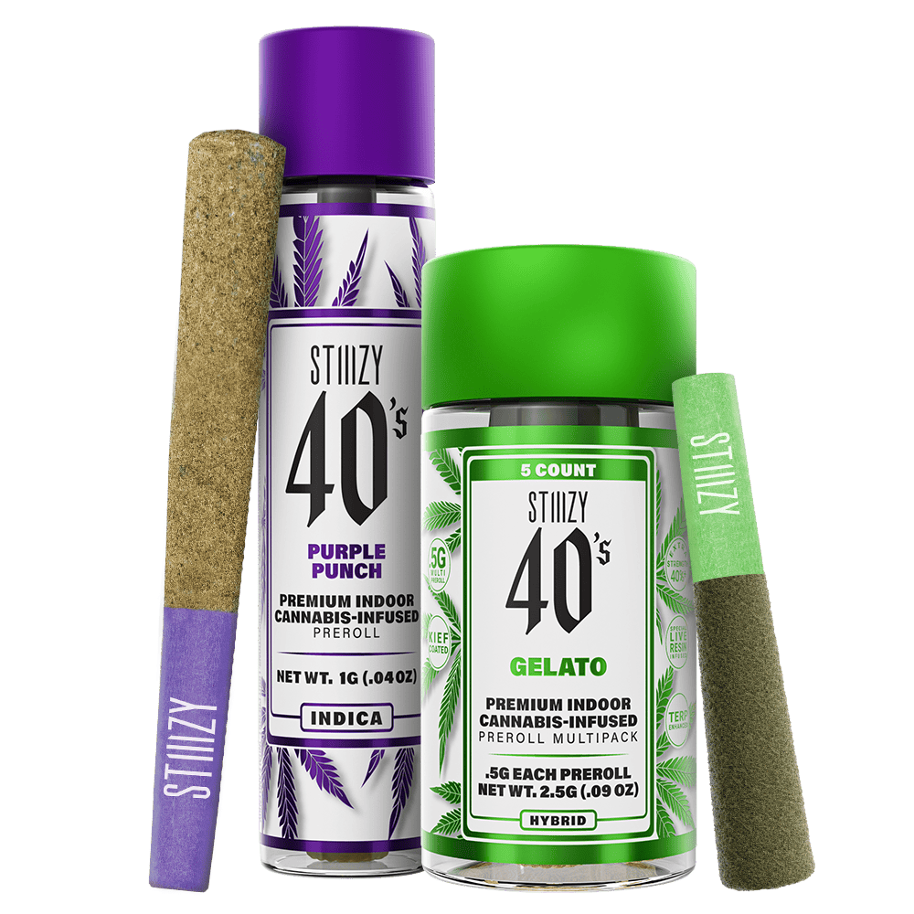 STIIIZY 40'S INFUSED PREROLL GREEN CRACK