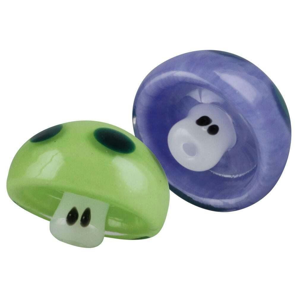 ASSORTED GLASS CARB CAPS