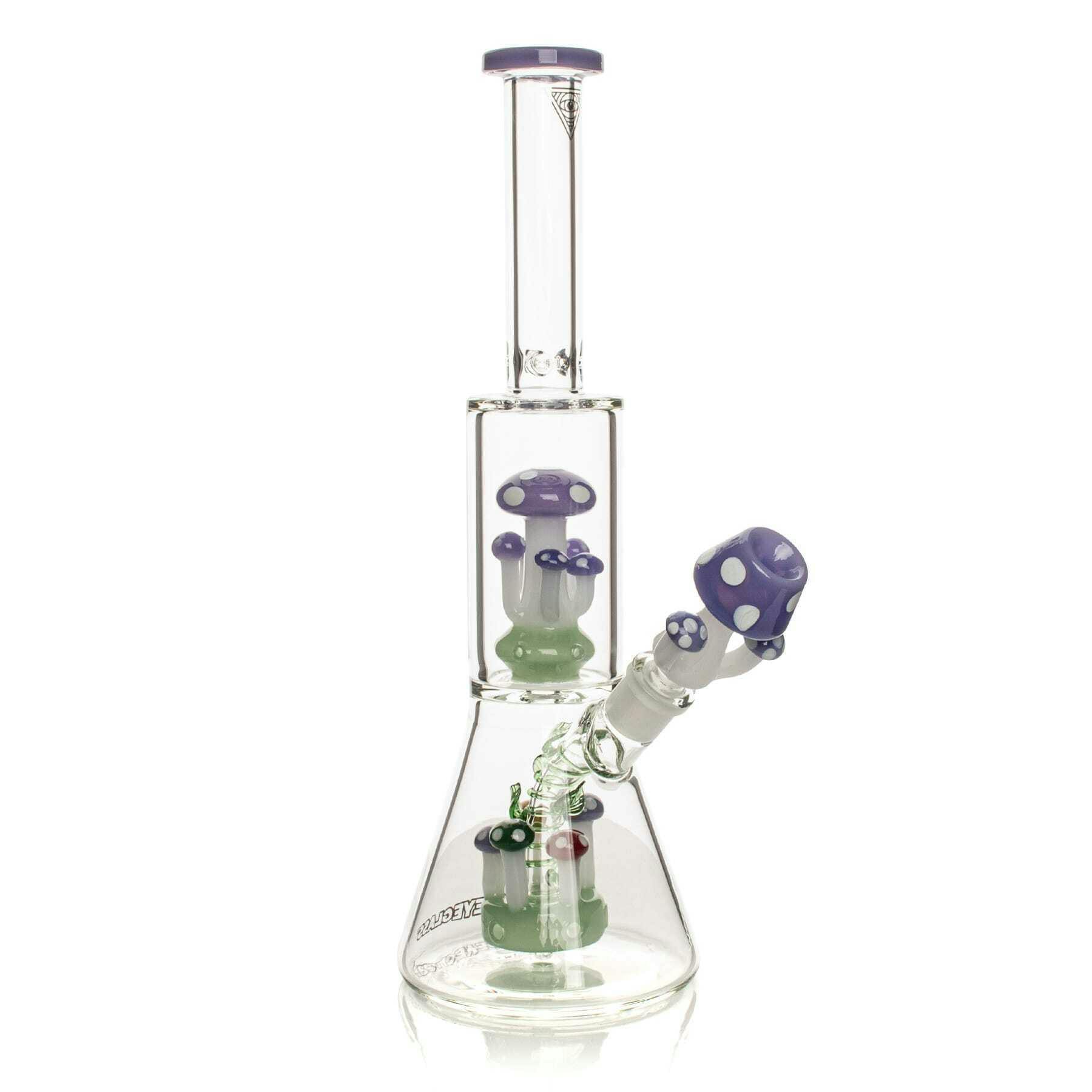12" AMANITA DUAL CHAMBER BEAKER - PURPLE SLYME