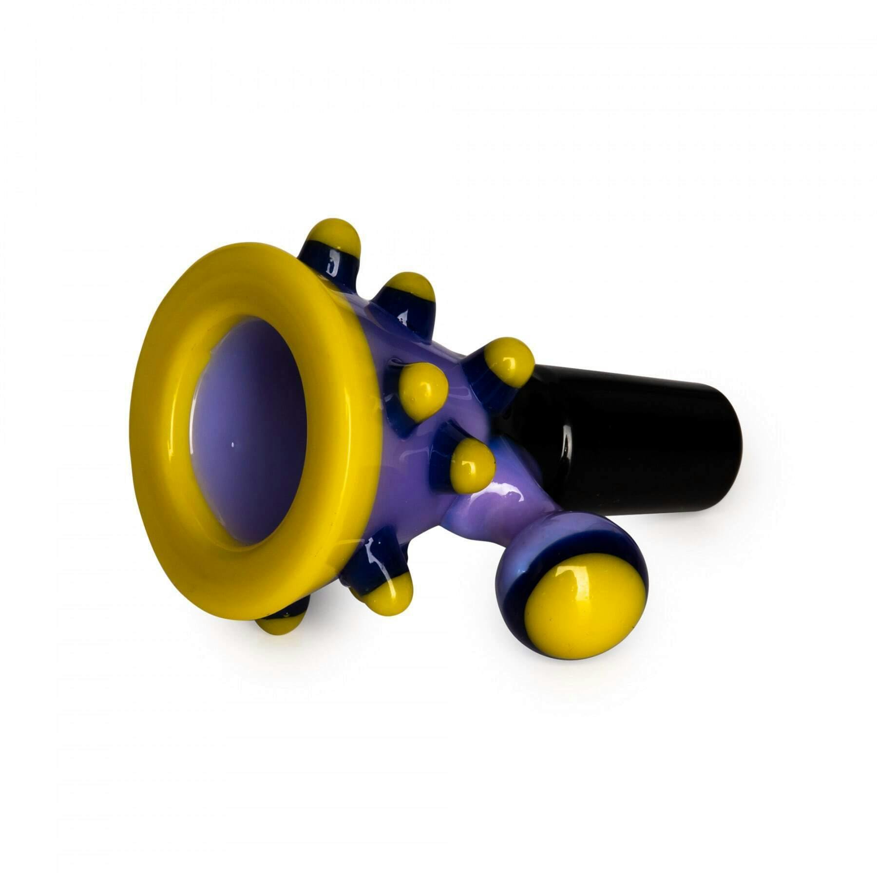 POP ART CONE BOWL 14MM PULL OUT (PURPLE SLYME)