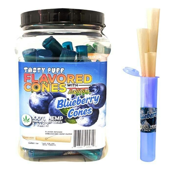 BLUEBERRY TASTY PUFFS 3 PACK CONES