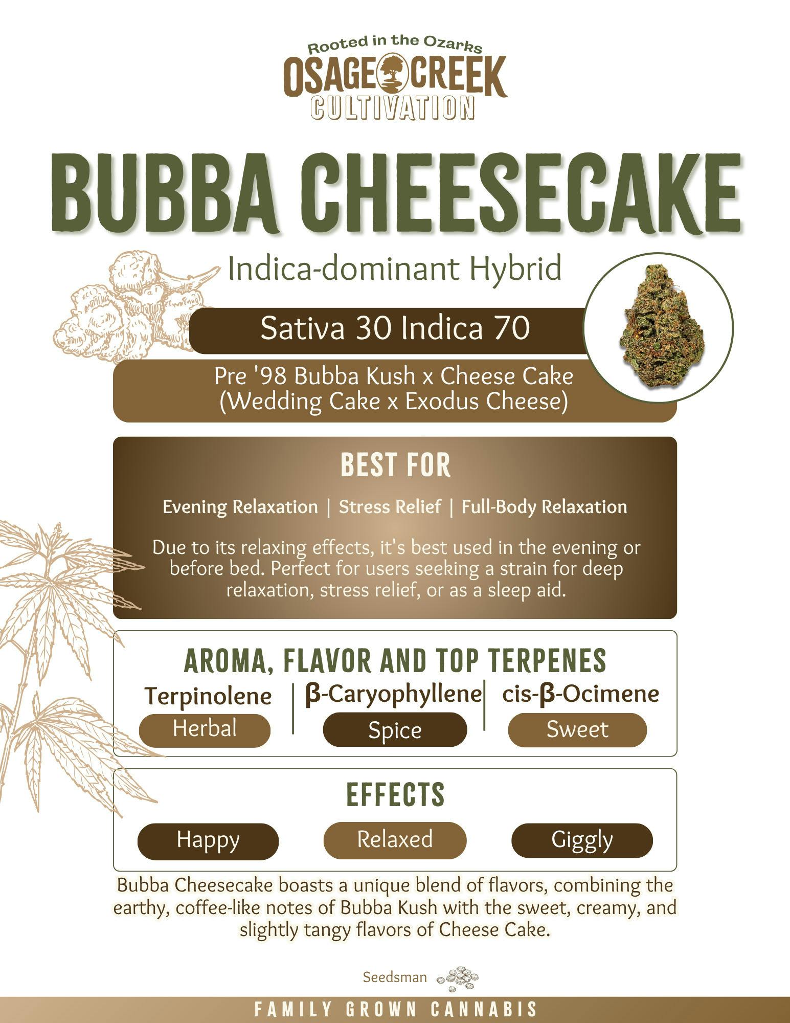 Bubba Cheesecake | Flower