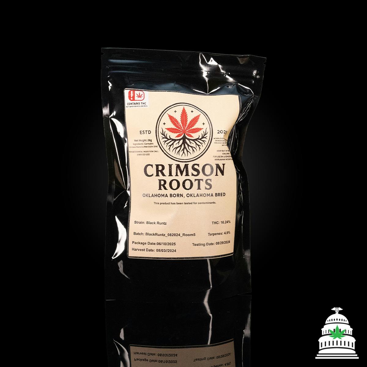 Gelato 47 - Pre-Packed OZ. Crimson Roots Flower