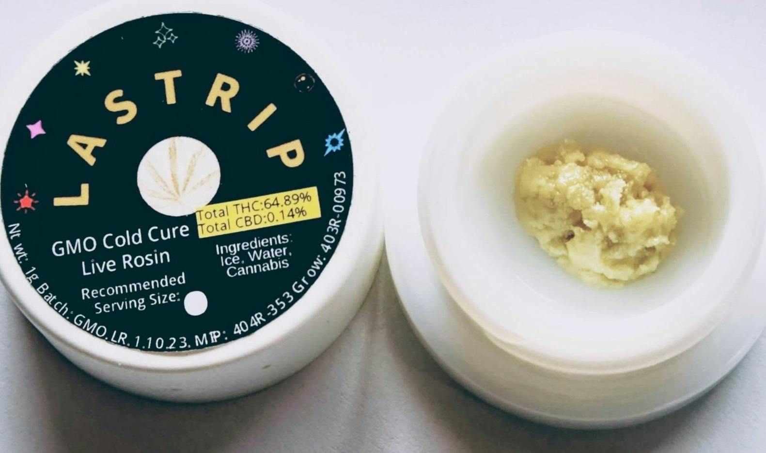 GMO (I/H) - 1g Live Rosin - Lastrip