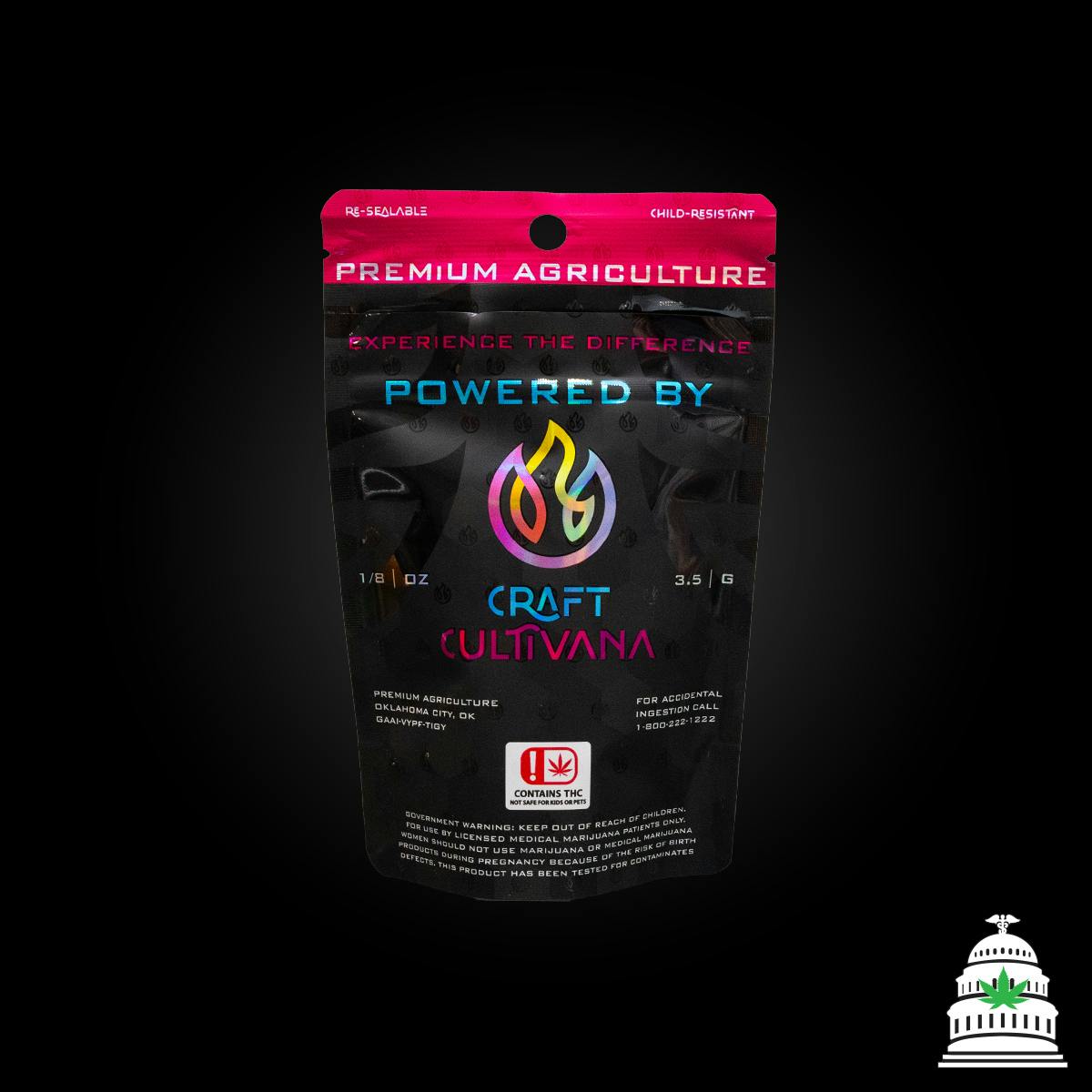 Pure Michigan #8 - 3.5g Craft Cultivana Prepackaged Flower