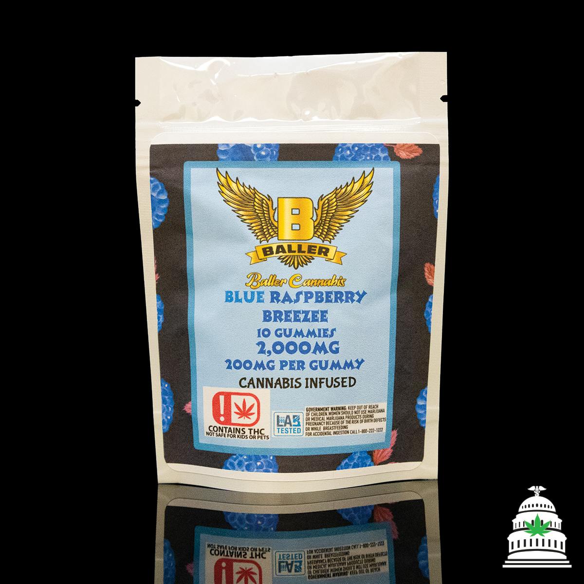 Blue Raspberry - 2000mg Baller Gummies