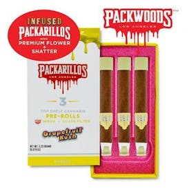 Packarillos Grapefruit Kush Infused Blunt 3pk