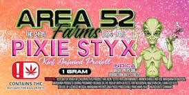 Area 52 Pixie Stix Kief Infused Preroll
