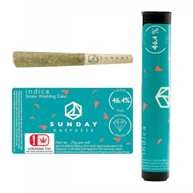 Sunday Wedding Cake Diamond Infused Preroll