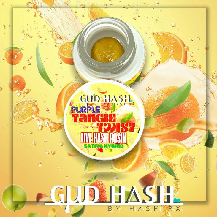Hash Rx Purple Tangie Twist Live Hash Rosin