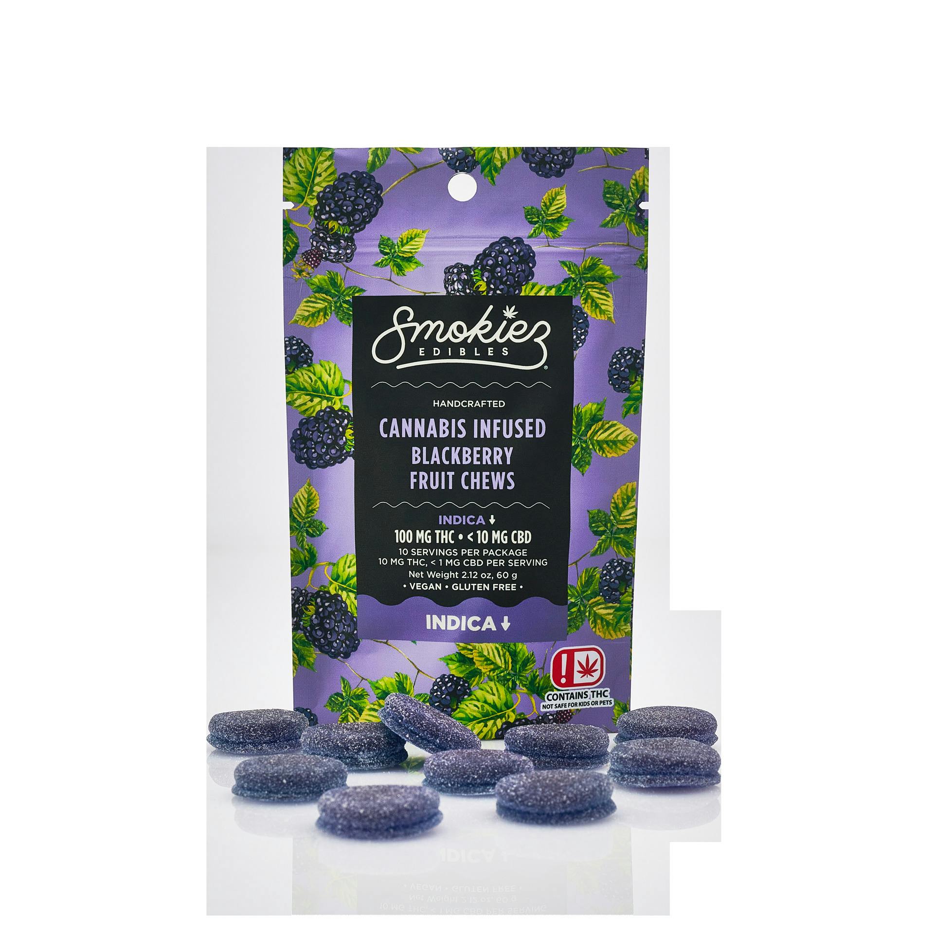 Smokiez Sweet Blackberry Indica Gummies