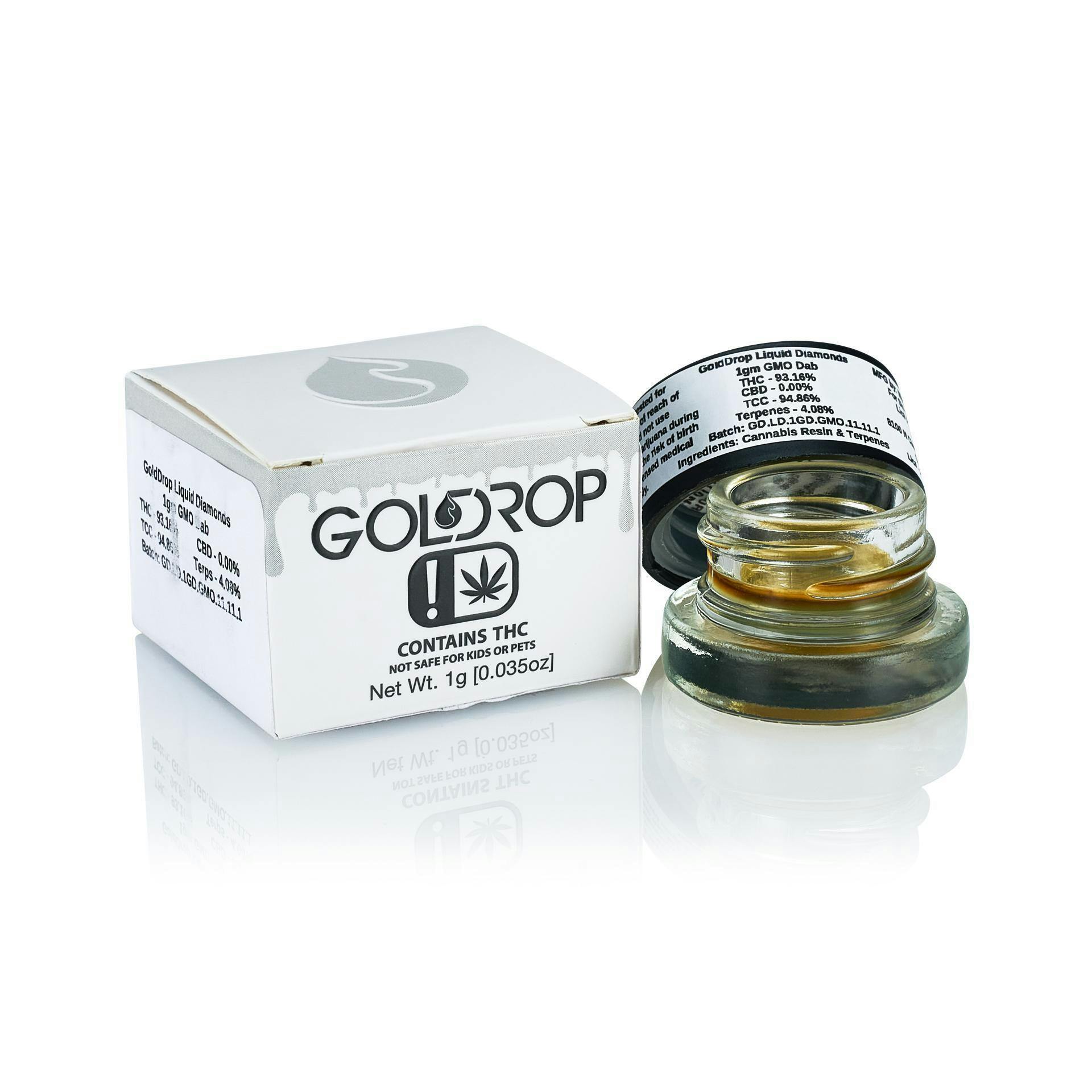 GoldDrop GMO Liquid Diamond Dab