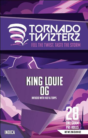 Tornado Twizterz King Louie OG Infused Preroll 28pk