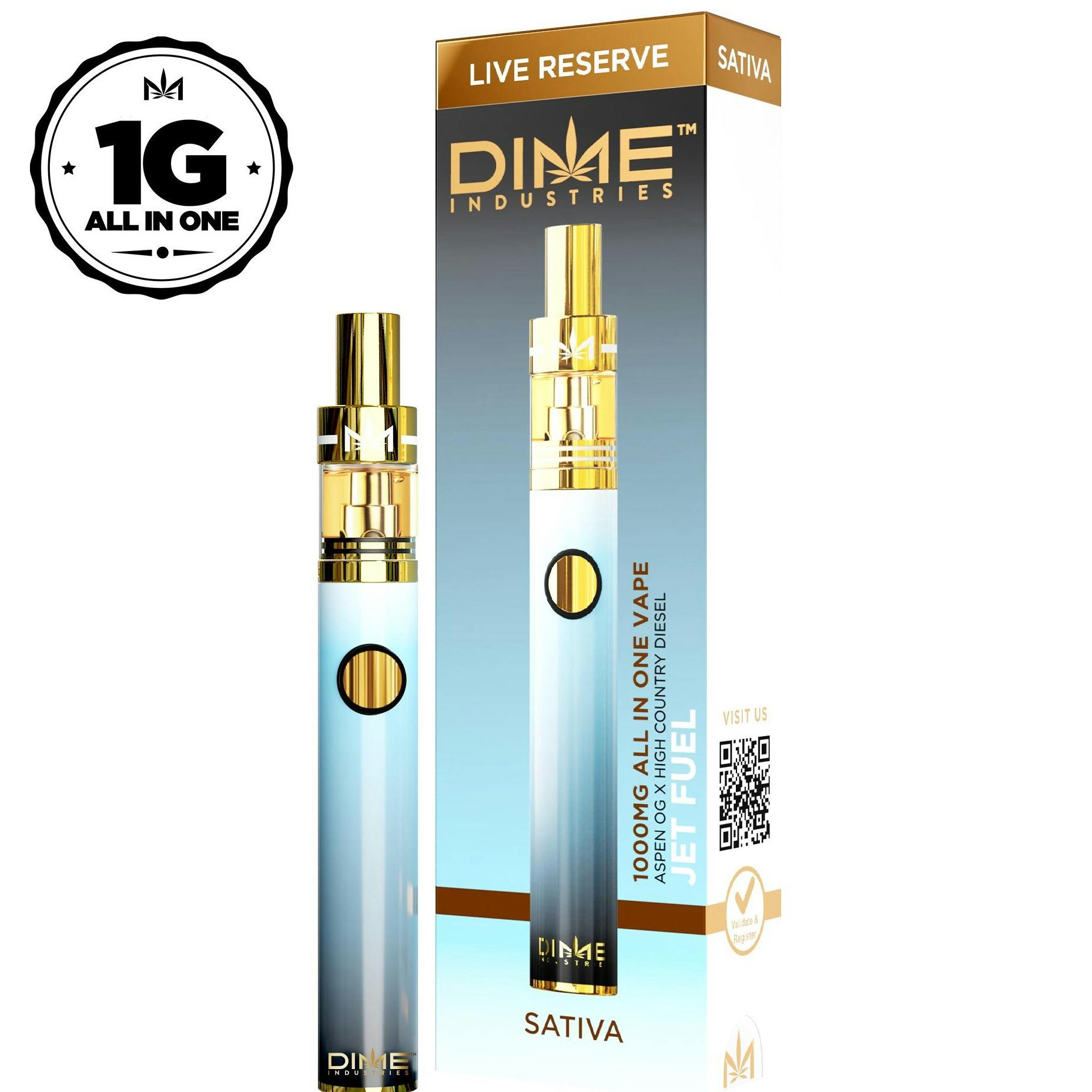 Dime Jet Fuel Live Resin Disposable