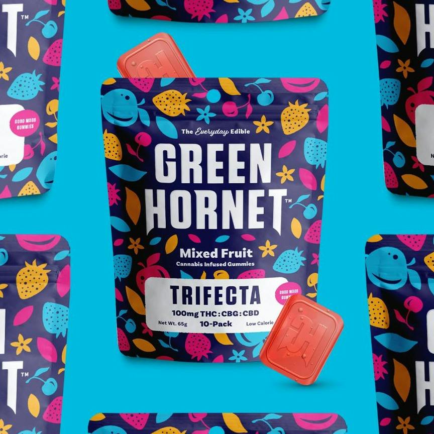Green Hornet Trifecta Gummies THC:CBD:CBG