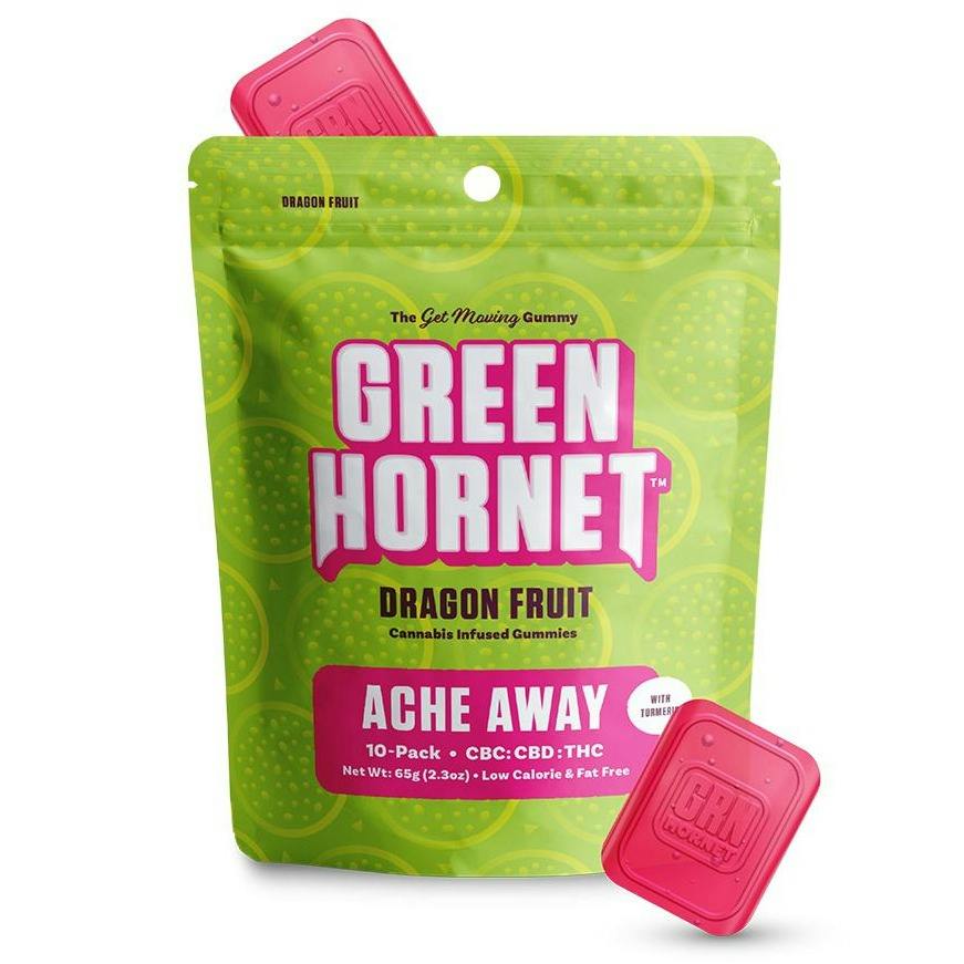Green Hornet Ache Away Gummies CBC:CBD:THC