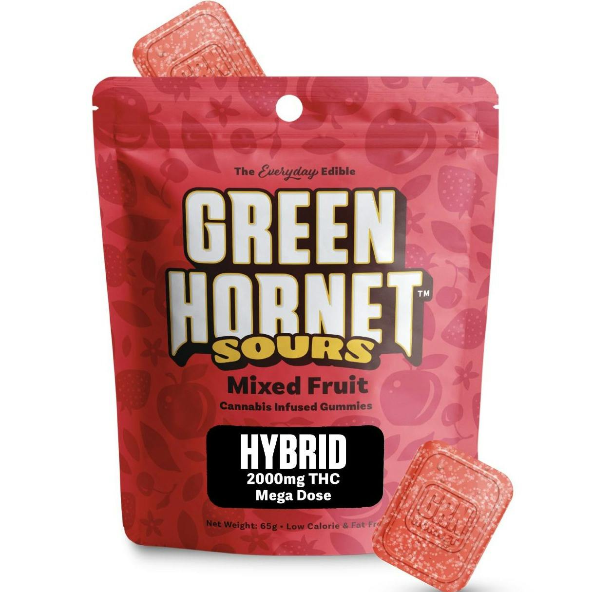 Green Hornet Sour Mixed Fruit Gummies