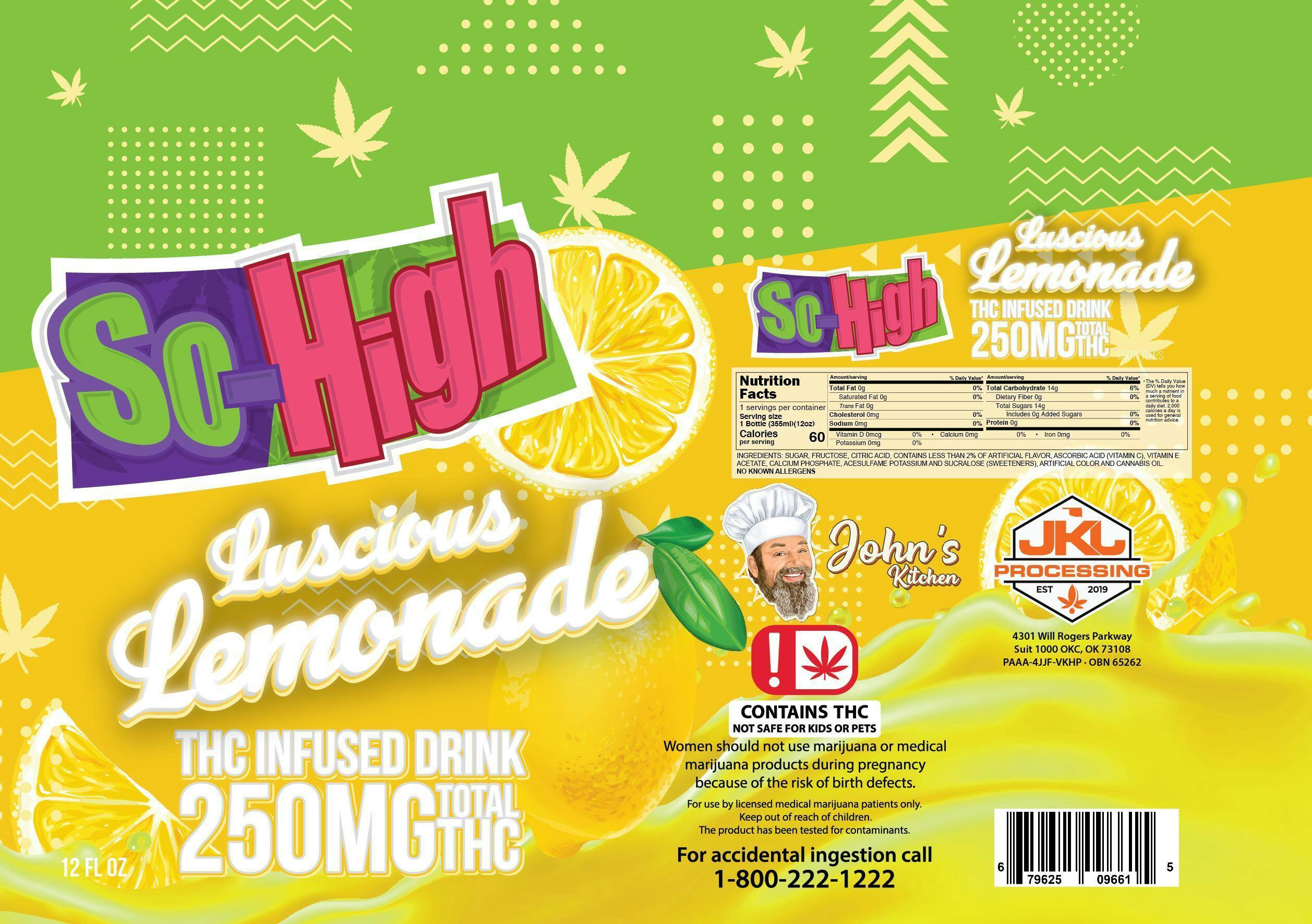 So-High Luscious Lemonade Beverage