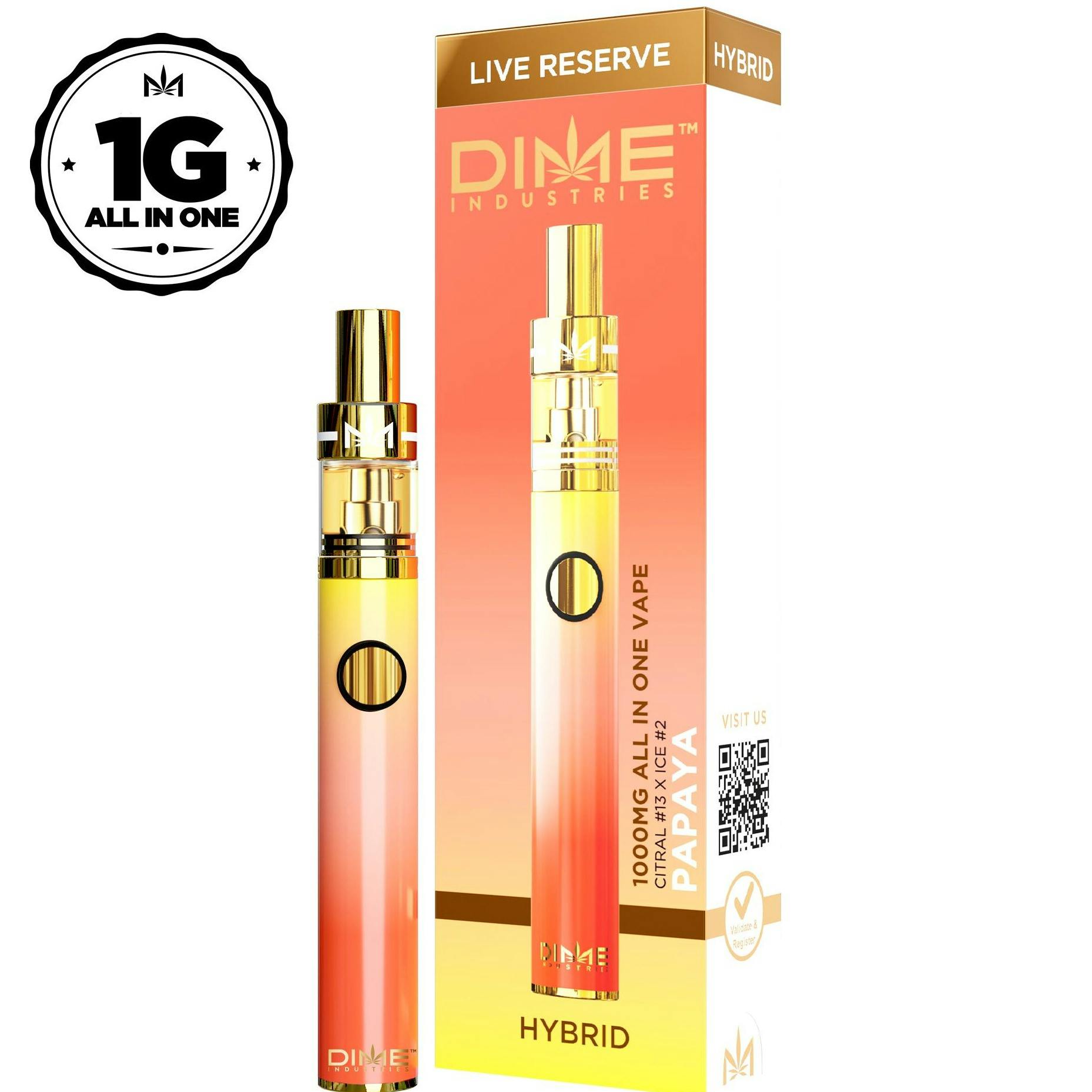 Dime Papaya Live Resin Disposable