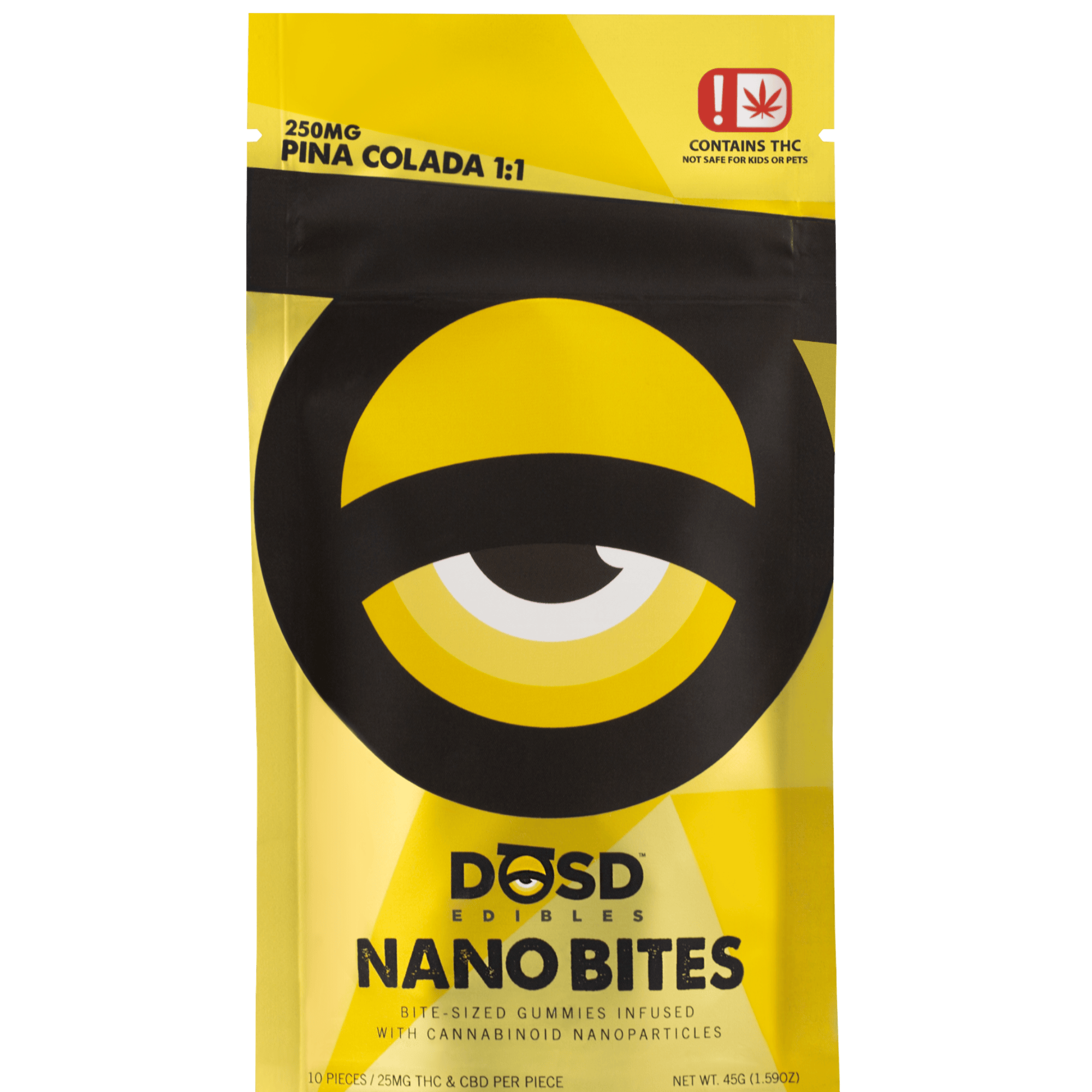 DOSD Pina Colada 1:1 Sativa Gummies