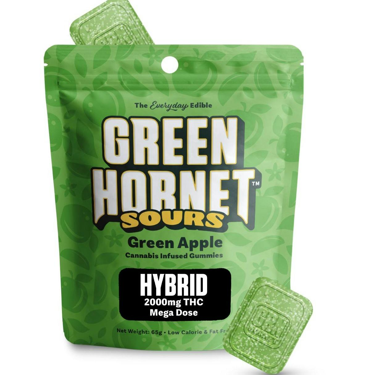 Green Hornet Sour Green Apple Gummies