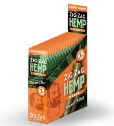 Zig Zag Island Vibes Hemp Wraps 2pk
