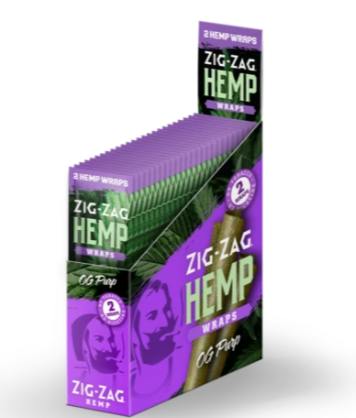 Zig Zag OG Purp Hemp Wraps 2pk