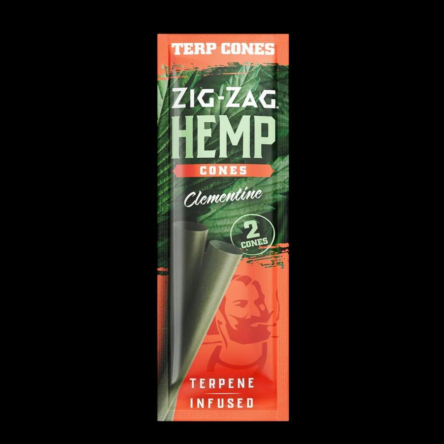 Zig Zag Clementine Hemp Cones 2pk