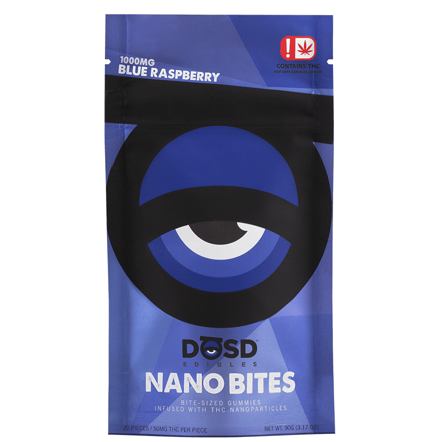 DOSD Blue Raspberry Hybrid Gummies