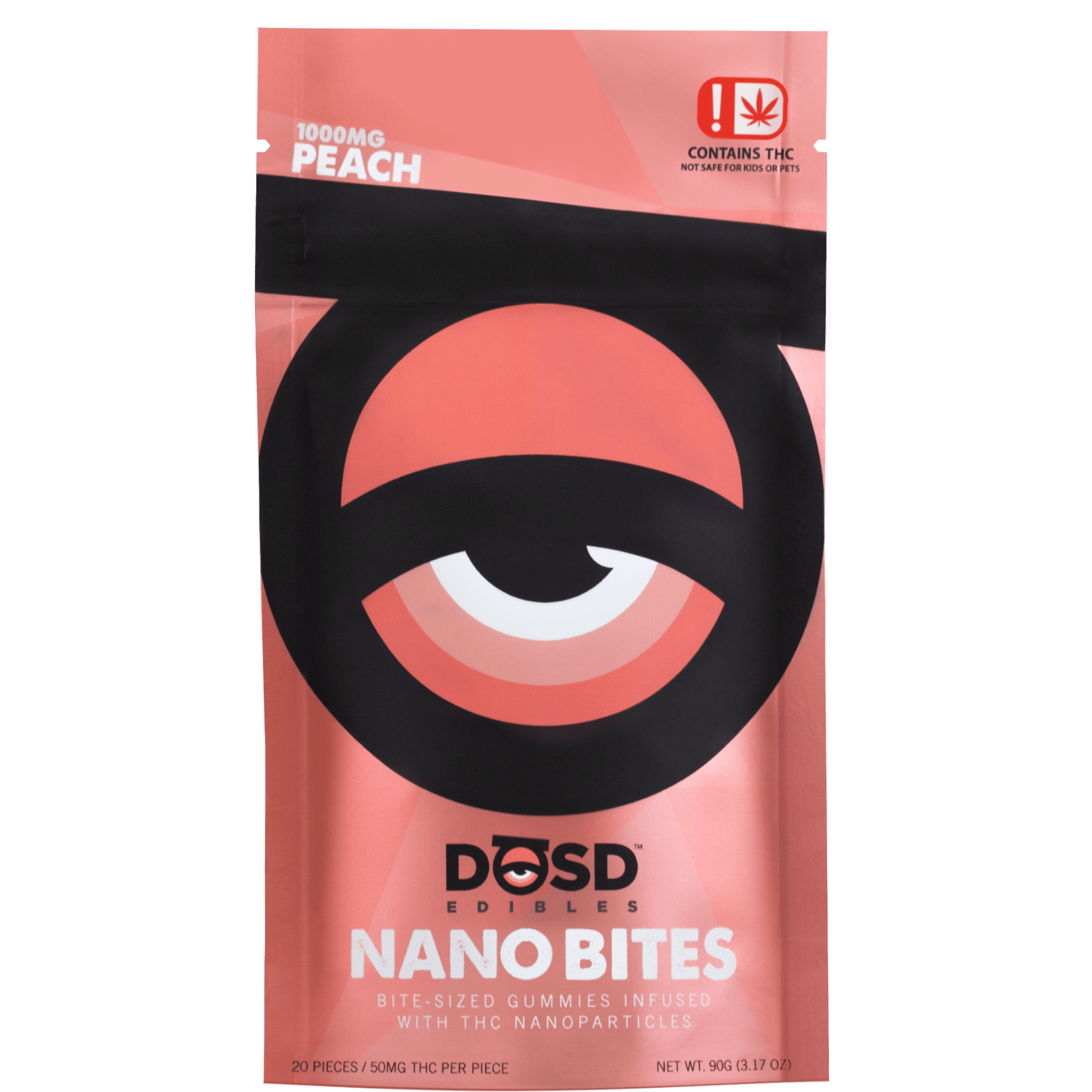 DOSD Peach Hybrid Gummies
